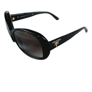 Authentic Prada Women's Sunglasses SPR 03M 1AB Black.  Good condition.